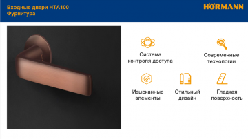 Входная дверь Retro Алюминиевая панель